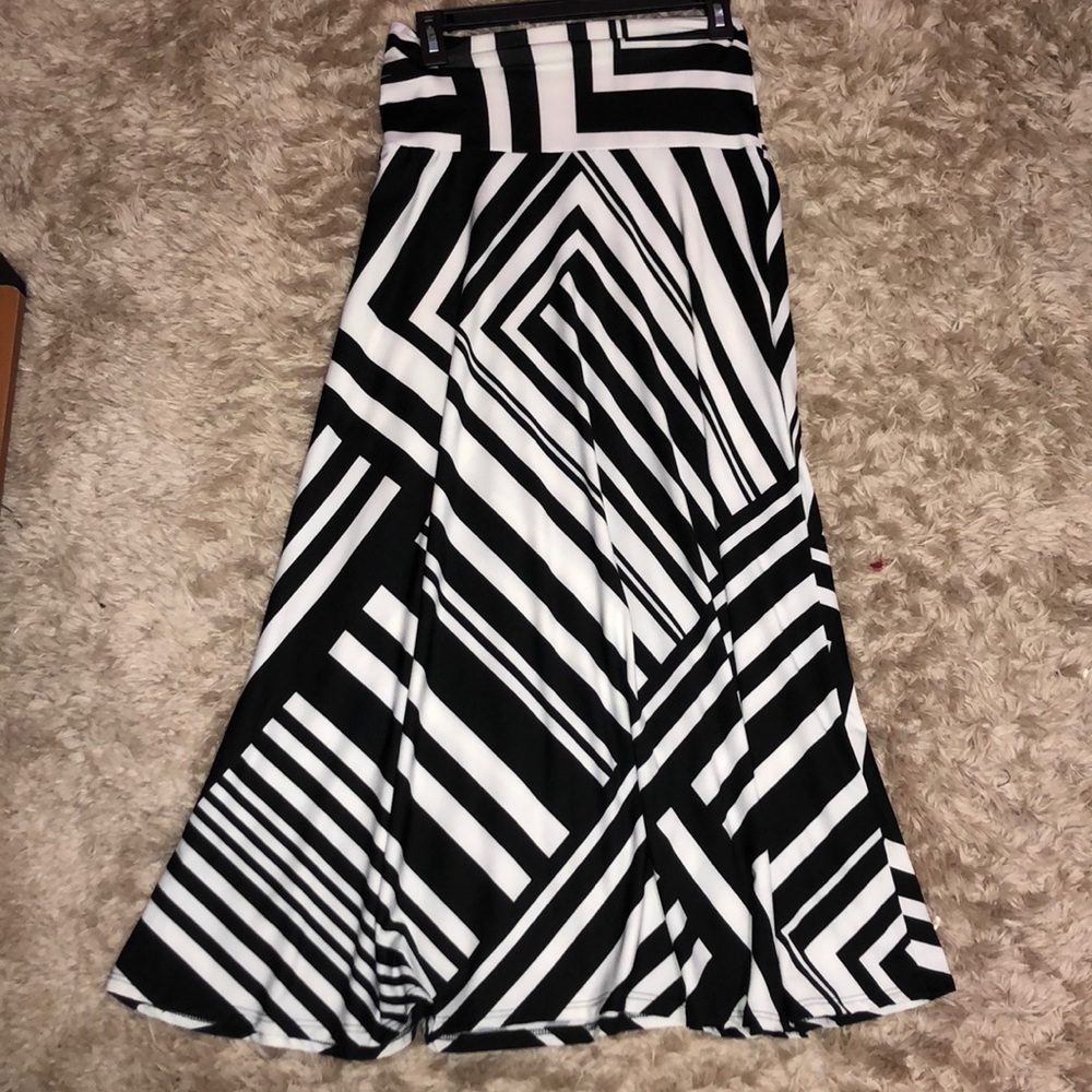 Black and white skirt